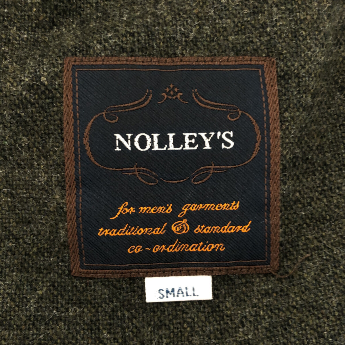 NOLLEY'S / ノーリーズ | ウール フーデッドダウンジャケット | S | モスグリーン | メンズ