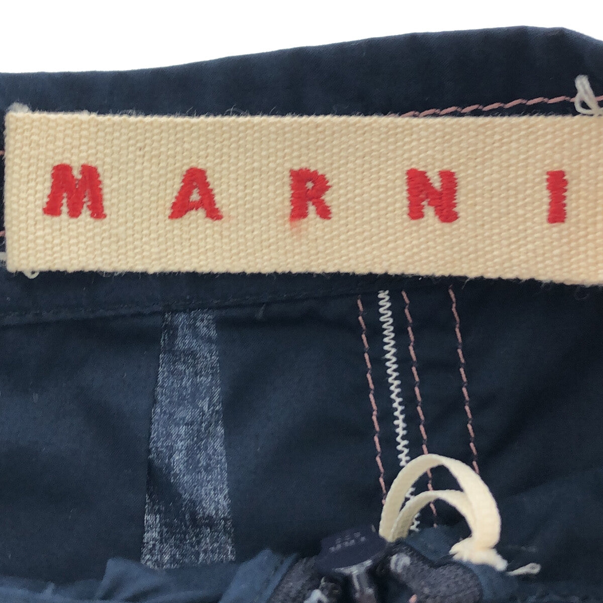 MARNI / マルニ | ステッチワーク タック プリーツスカート | 40 | – KLD