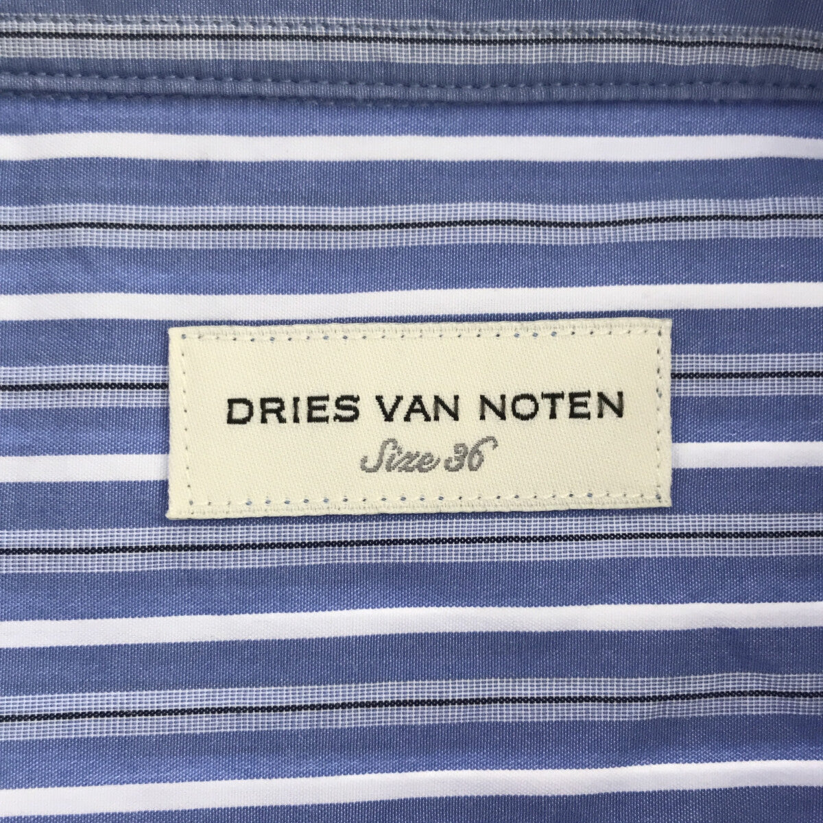 DRIES VAN NOTEN / ドリスヴァンノッテン | ストライプ ロングシャツ 