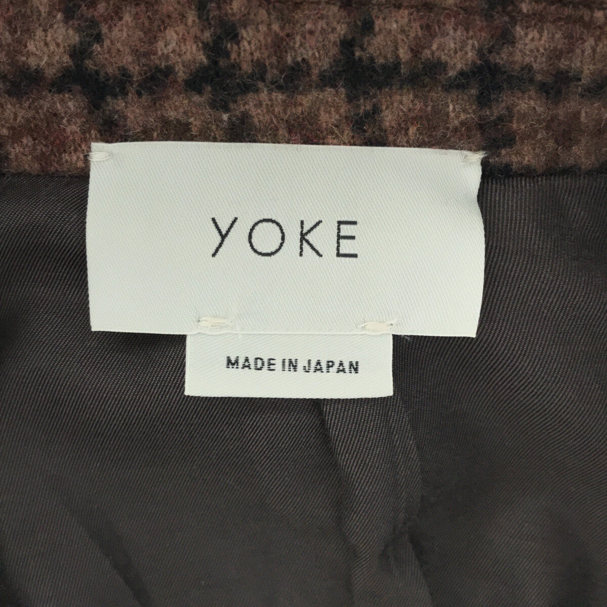 YOKE / ヨーク | 2019AW | DOUBLE JQUARD KNIT BAL COLLAR COAT ダブル