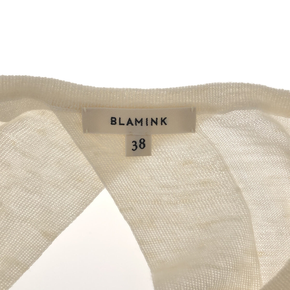 BLAMINK / ブラミンク | カシミヤ シルク バックスリットニット | 38 |