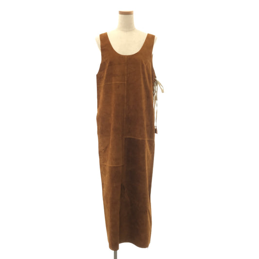 [New] NOWOS | 2021SS | Suede sleeveless dress | M | BROWN | Women's