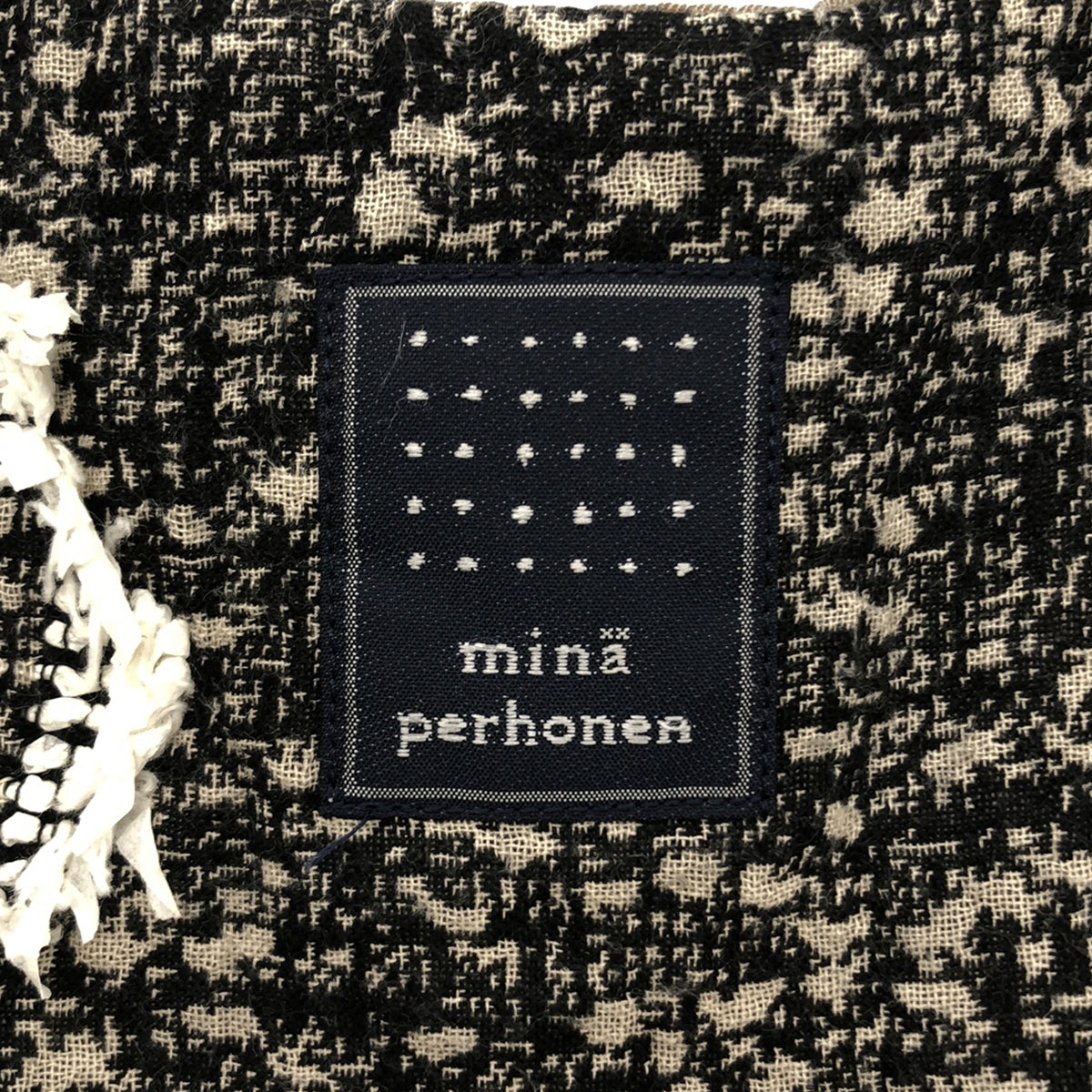mina perhonen / ミナペルホネン | cielo エッグバッグ | ブラウン/ホワイト | レディース