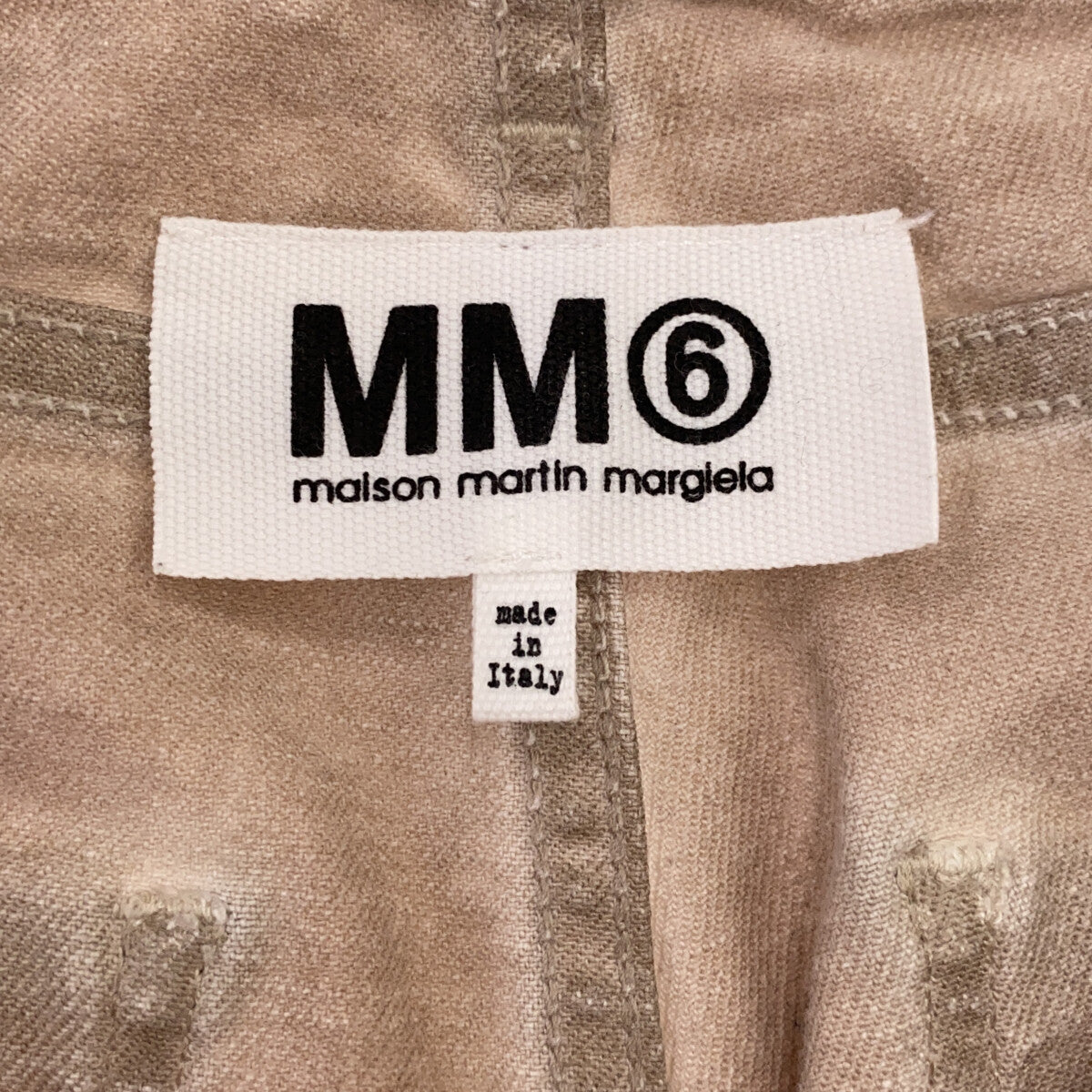 【美品】 MM6 Maison Martin Margiela / エムエムシックスメゾンマルタンマルジェラ | ブリーチ加工 スリム テーパード  デニムパンツ | 38 | ライトグレー | レディース