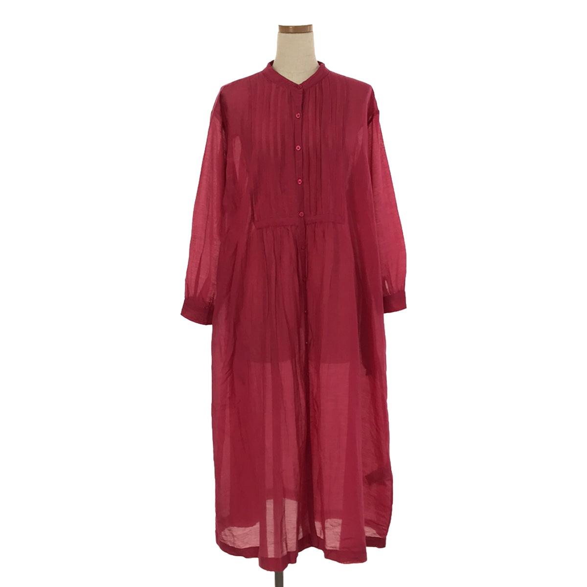 土壤 | 2way 絲質混紡襯衫裙 | 2 |粉紅色 |女性的