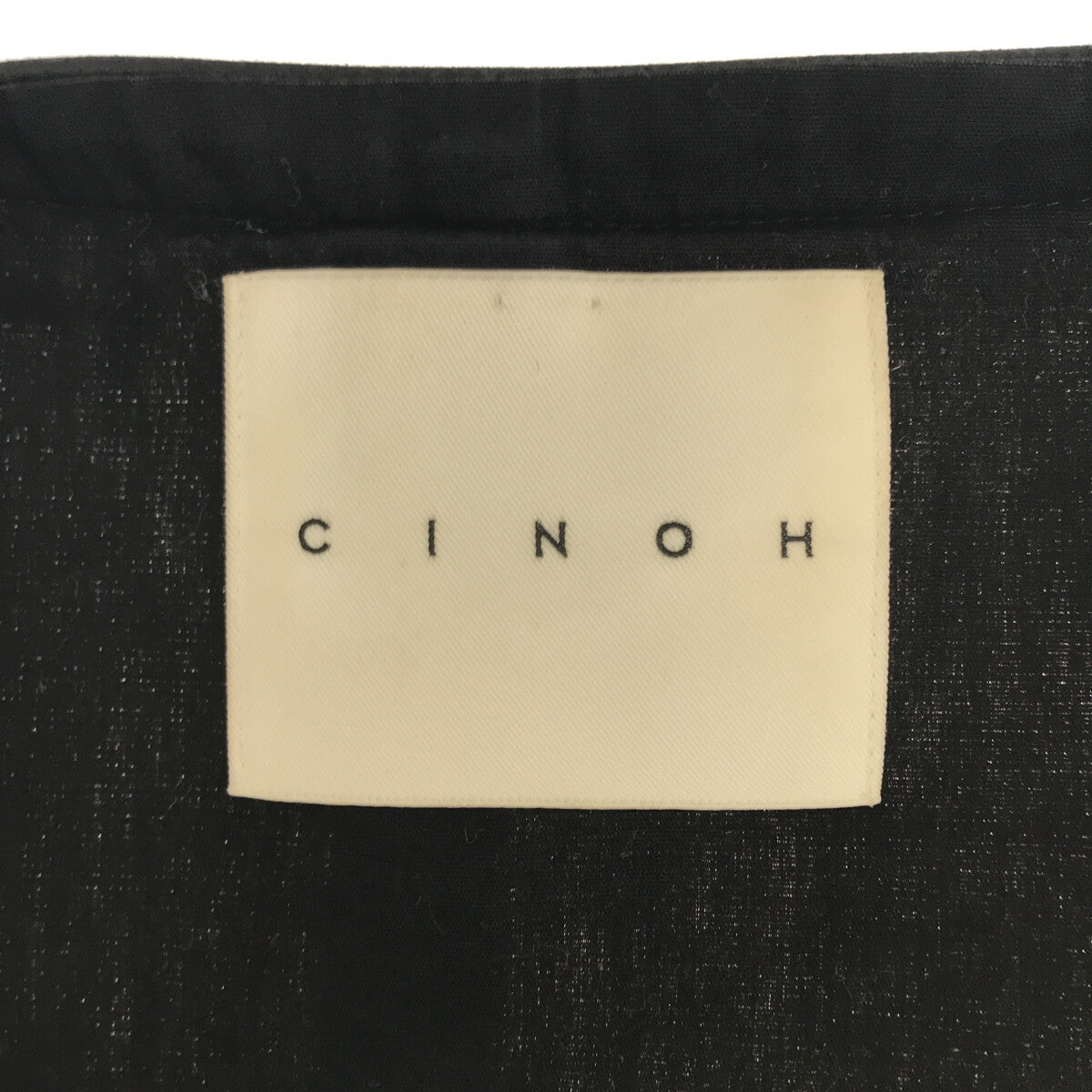 CINOH / チノ | リネンノーカラーロングコート | 36 | レディース – KLD