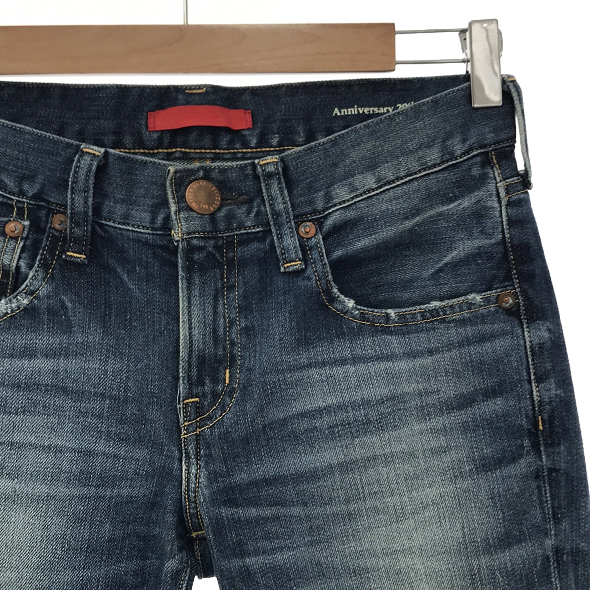 RED CARD / レッドカード | Anniversary 20th Crop ダメージ加工 クロップド デニムパンツ | 23 | インディゴ | レディース