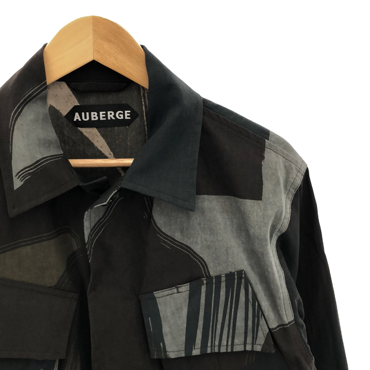【新品】 AUBERGE / オーベルジュ | 2023SS | REF SAIGON サイゴン ミリタリー ファティーグシャツ ジャケット | 38  | ブラッシュストロークカモ | メンズ