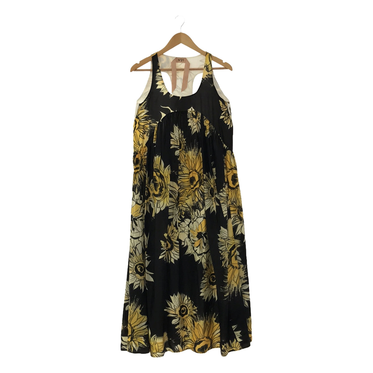 N°21 / ヌメロヴェントゥーノ | silk 100％ / シルク 総柄 ドレス 