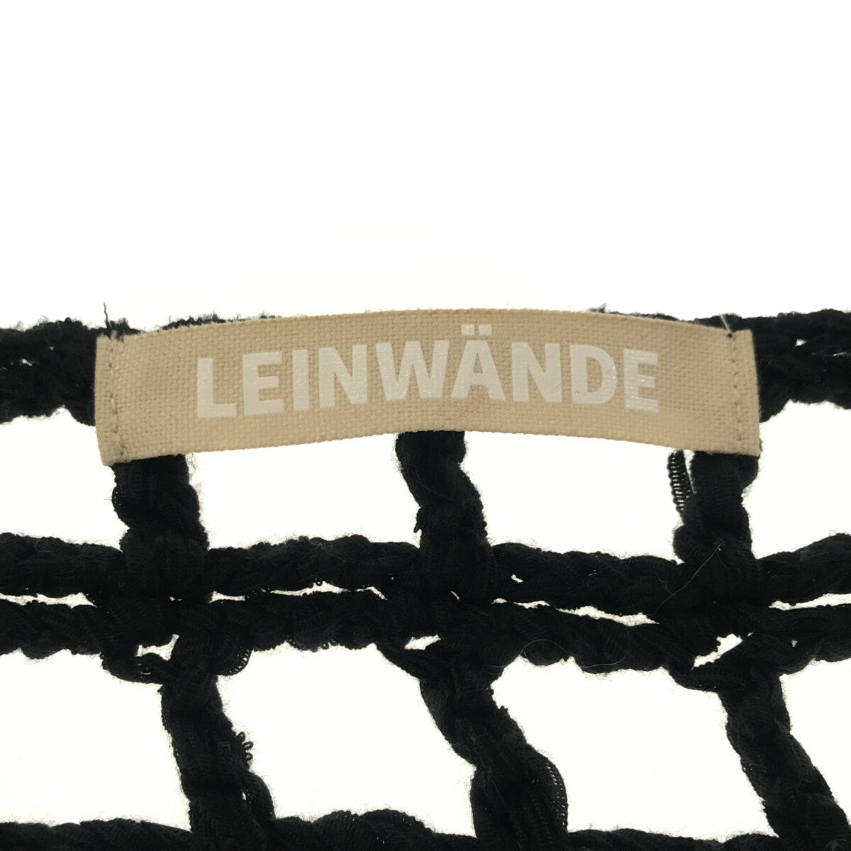 LEINWANDE / ラインヴァンド | メッシュ フリンジ ニットカーディガン