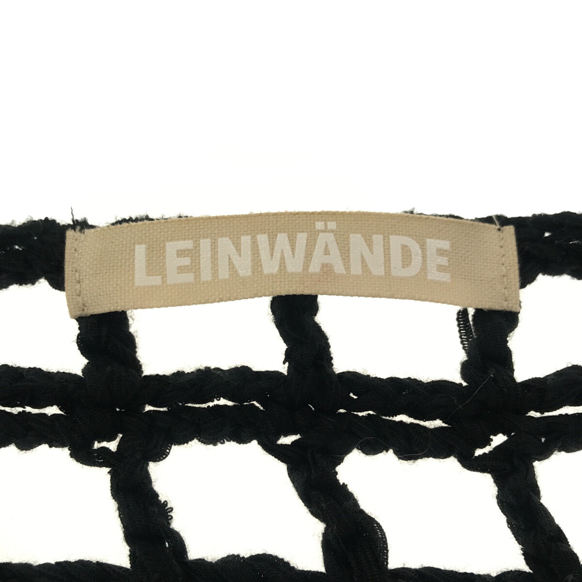LEINWANDE / ラインヴァンド | メッシュ フリンジ ニットカーディガン | F | ブラック | レディース