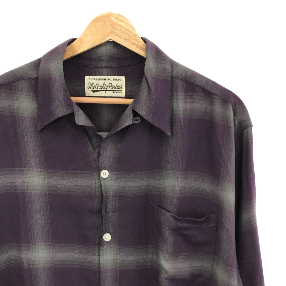 WACKO MARIA / ワコマリア | 2023SS | OMBRE CHECK OPEN COLLAR SHIRT