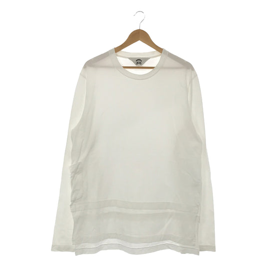 SUNSEA / サンシー | レイヤードロングスリーブ Tシャツ | 2 | ホワイト | メンズ
