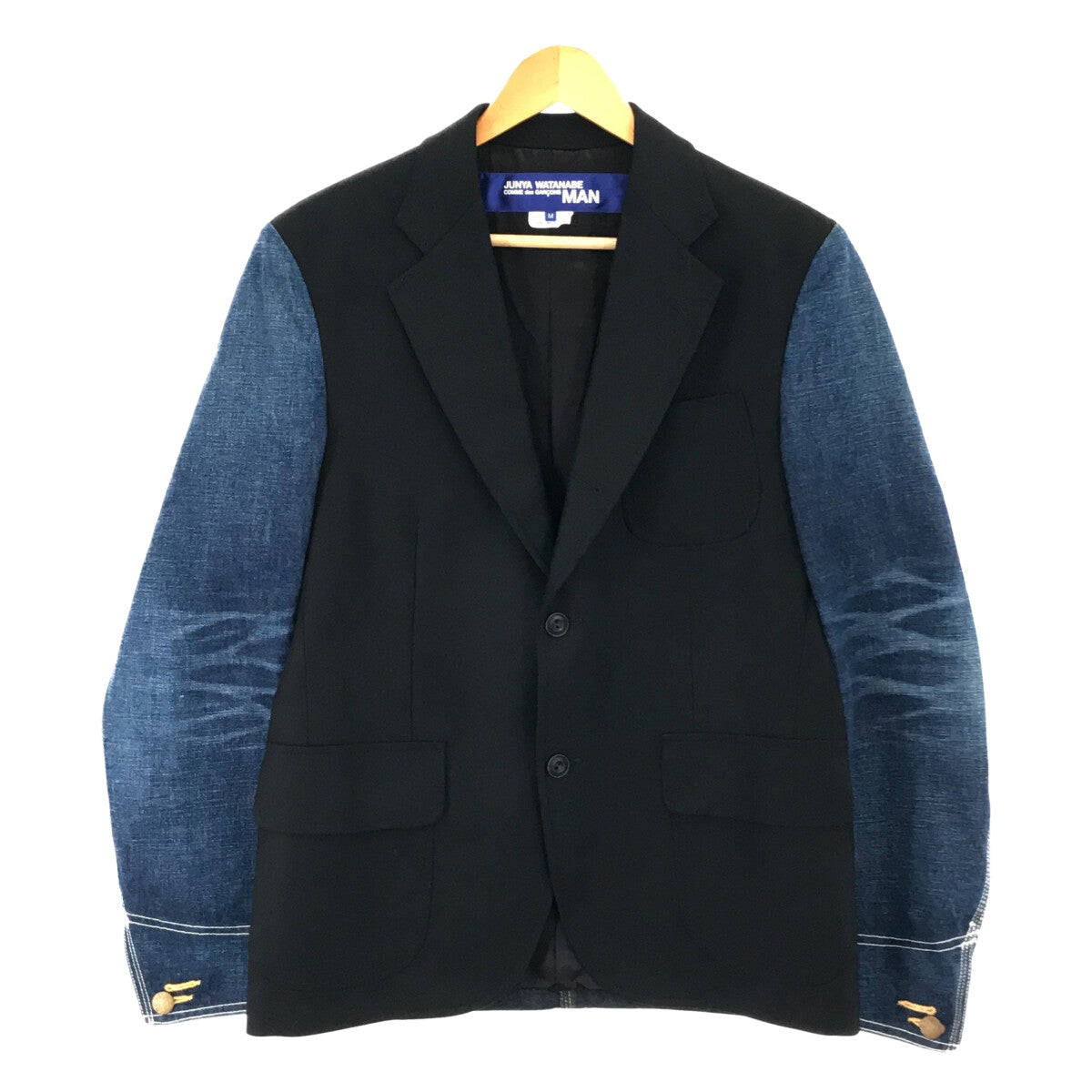【極美品】2016AW トリココムデギャルソン 縮絨 丸襟テーラードジャケット