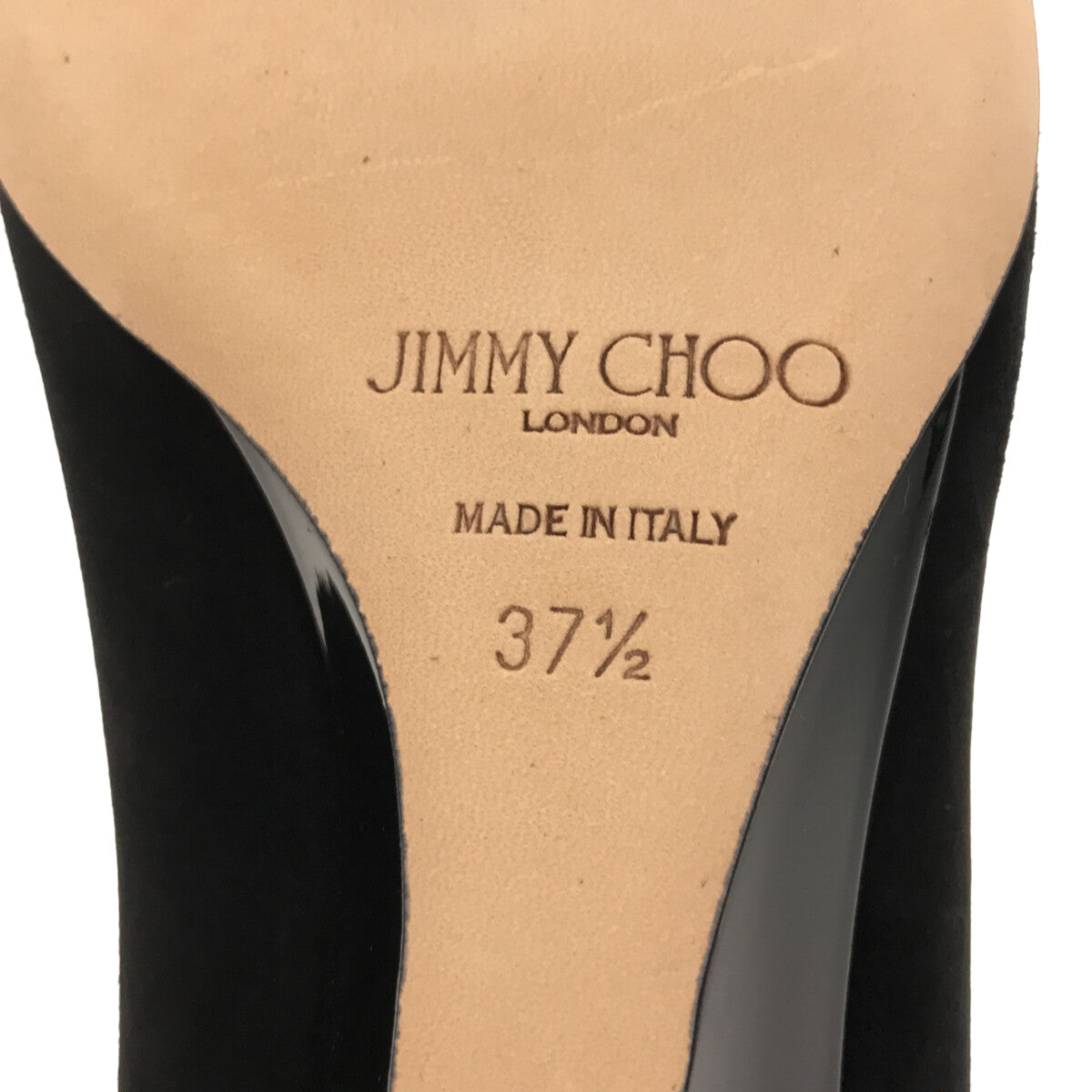 【新品】  JIMMY CHOO / ジミーチュウ | TAYLOR スエード ウェッジソール ヒールパンプス | 37 1/2 | ブラック | レディース
