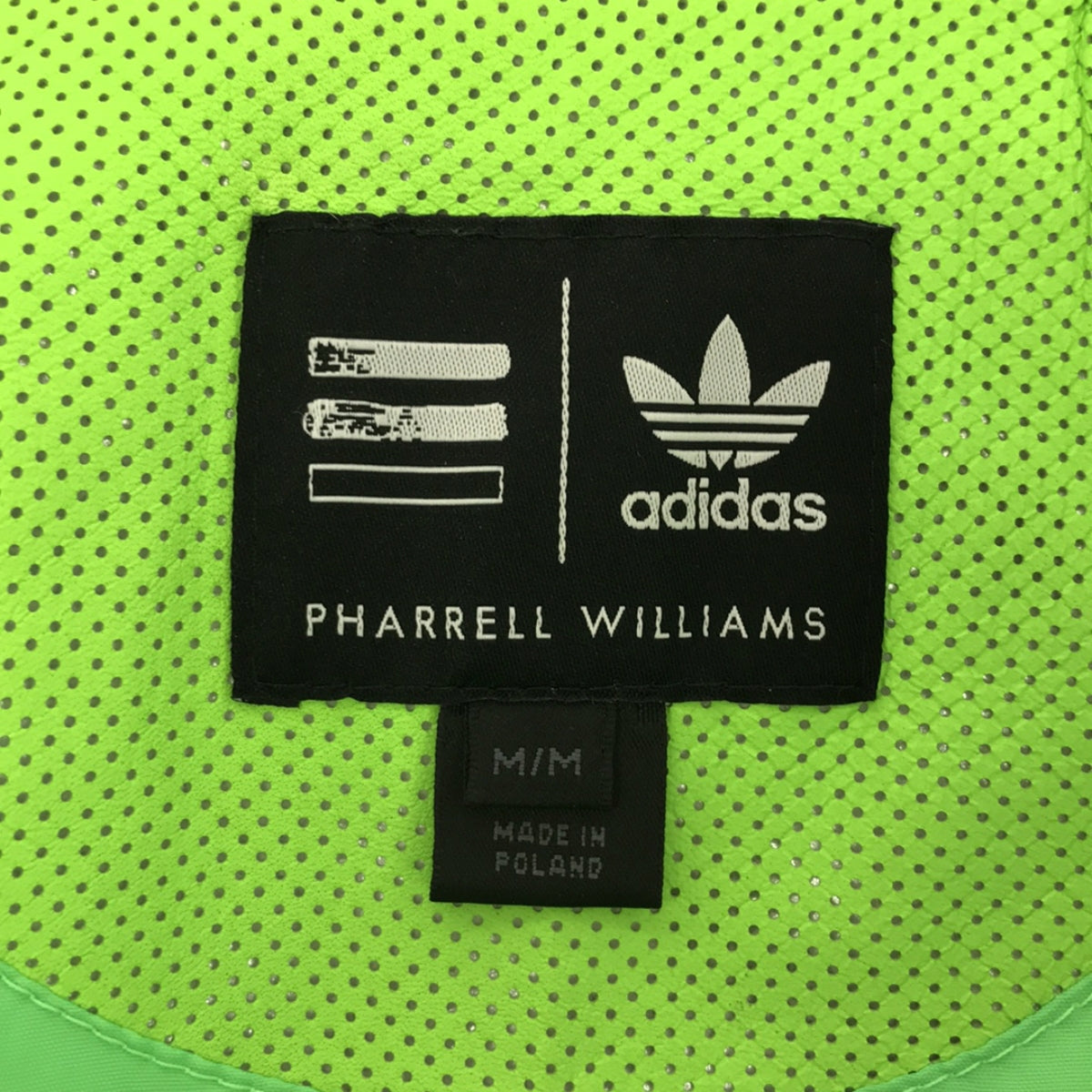 ADIDAS × PHARRELL WILLIAMS / アディダス×ファレルウィリアムス | 羊革 パンチングレザー ブルゾン トラックジ – KLD