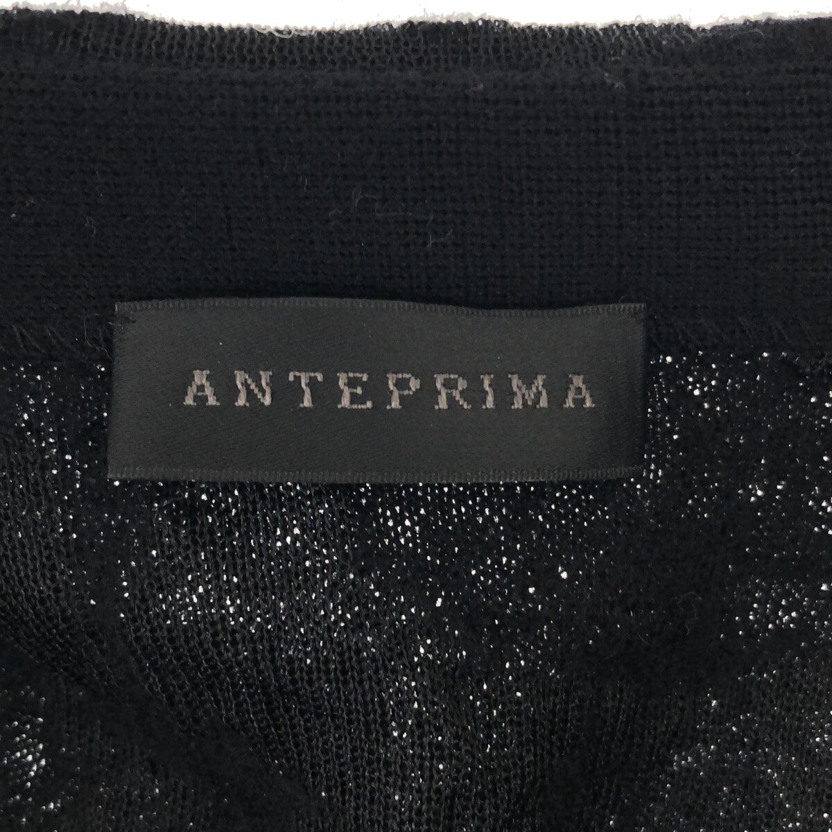 ANTEPRIMA / アンテプリマ | フラワージャガード ノーカラー ニットコート | 40 | ブラック | レディース