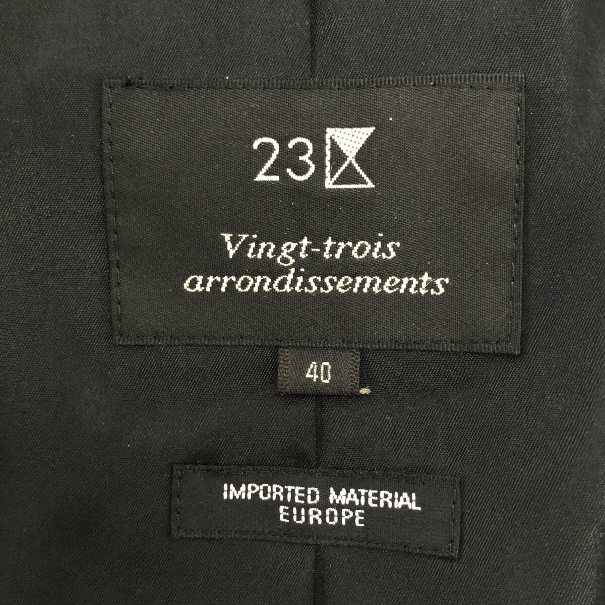 23区 vingt-trois arrondissementsセットアップスーツ-