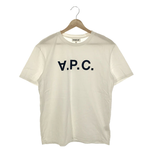 A.P.C. / アーペーセー | 反転ロゴ フロッキープリント Tシャツ | XS | メンズ