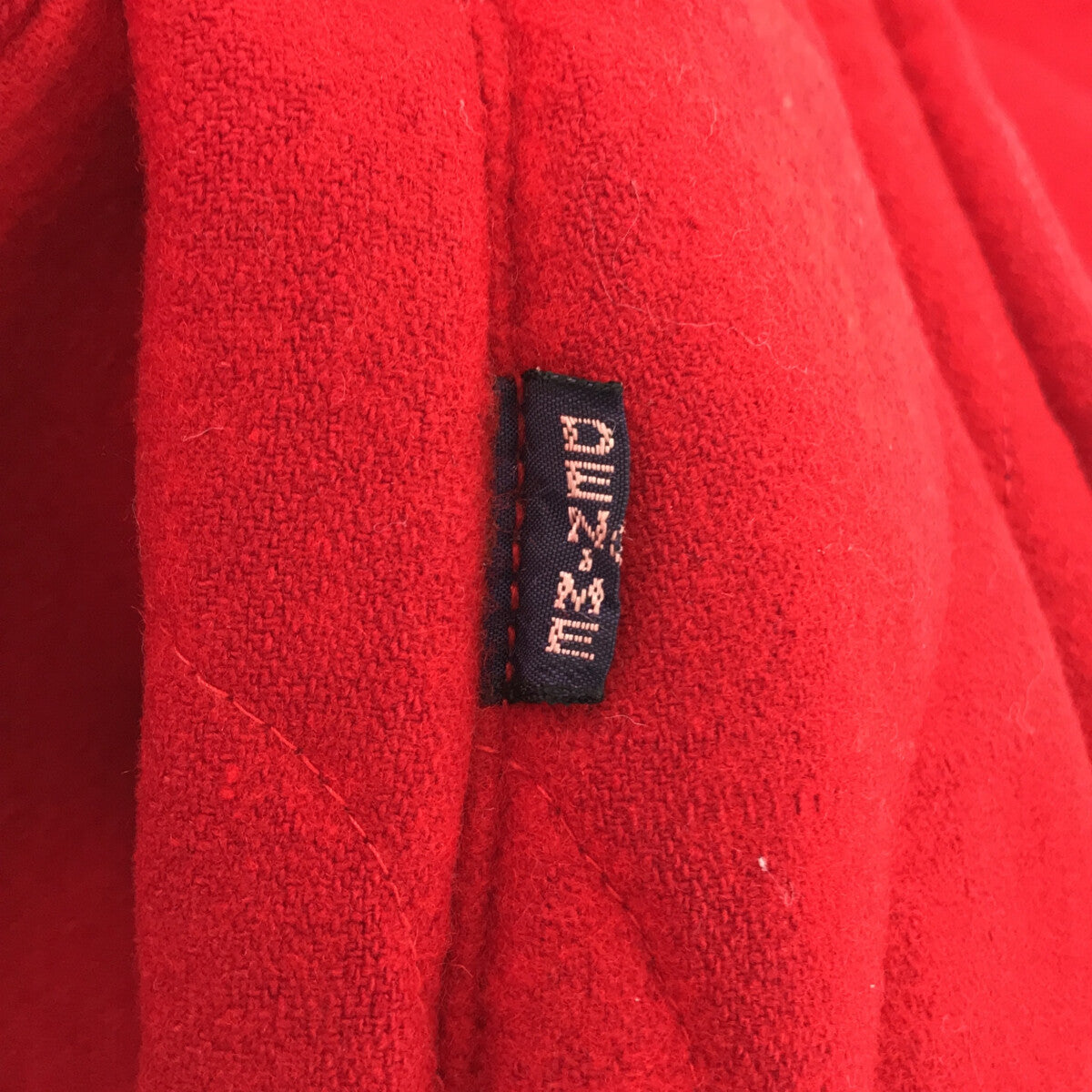 55cm袖丈ドゥニーム オリゾンティー オールド ウールジャケット 40 赤 Denime メンズ   【221209】