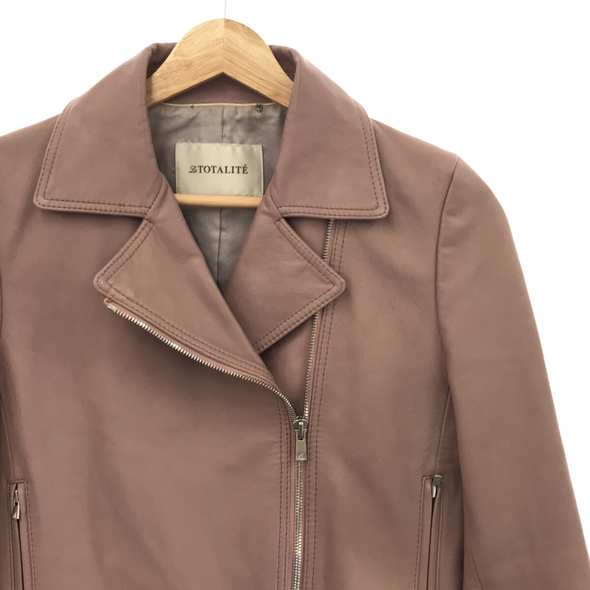 La Totalite / ラ トータリテ | 2018AW | レザー ライダースジャケット | 36 | パープル | レディース