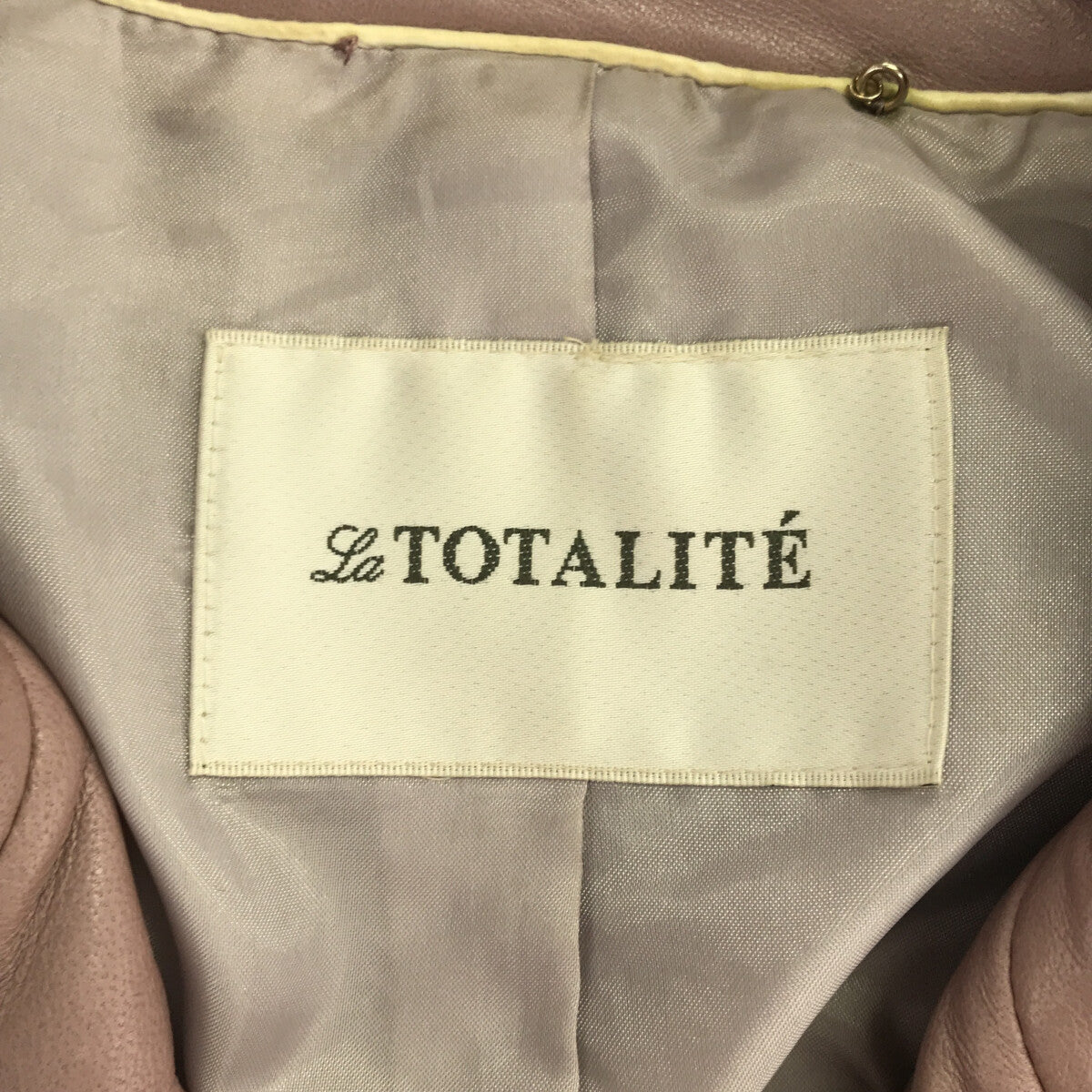 La Totalite / ラ トータリテ | 2018AW | レザー ライダースジャケット | 36 | パープル | レディース