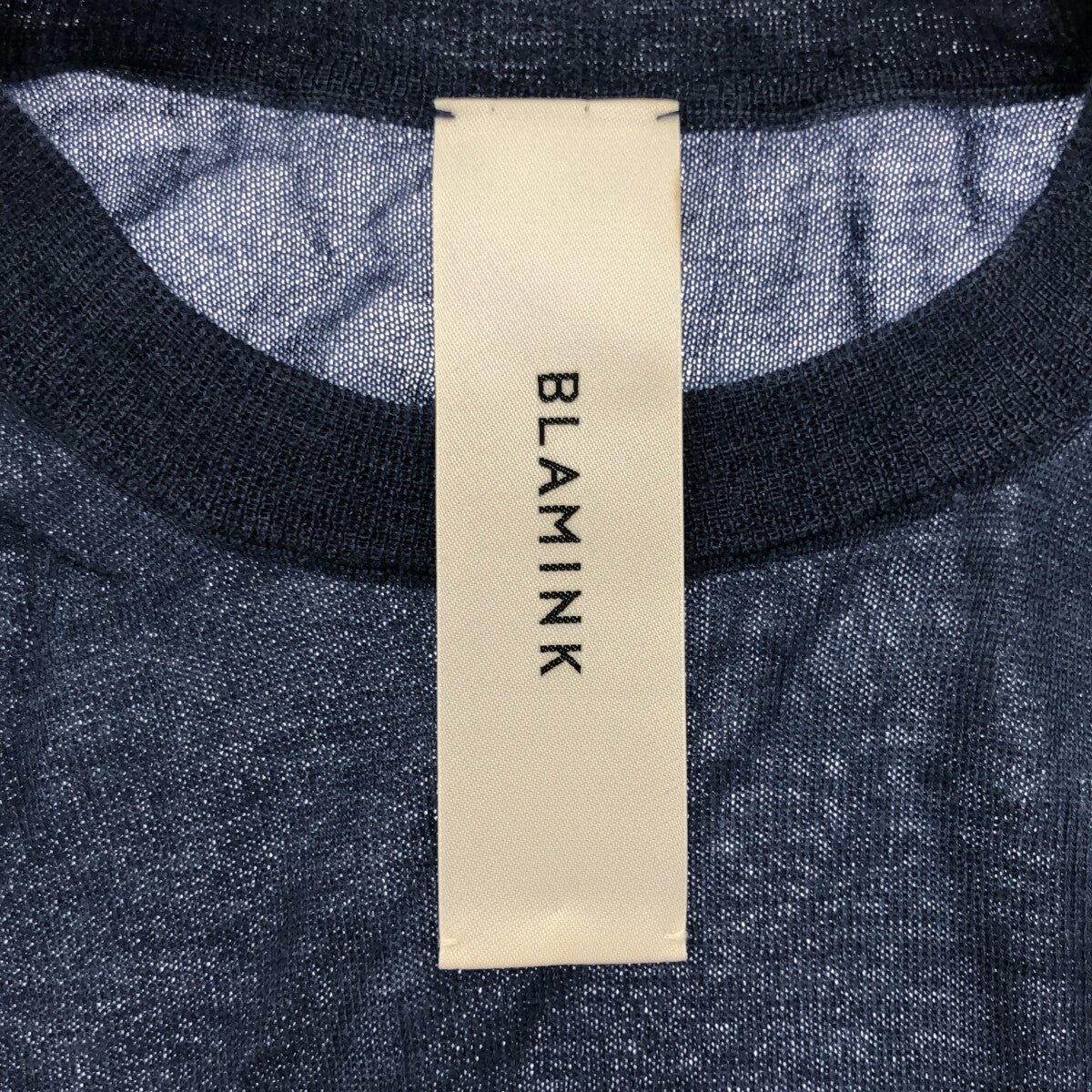 BLAMINK / ブラミンク | カシミヤ シルク クルーネックニット