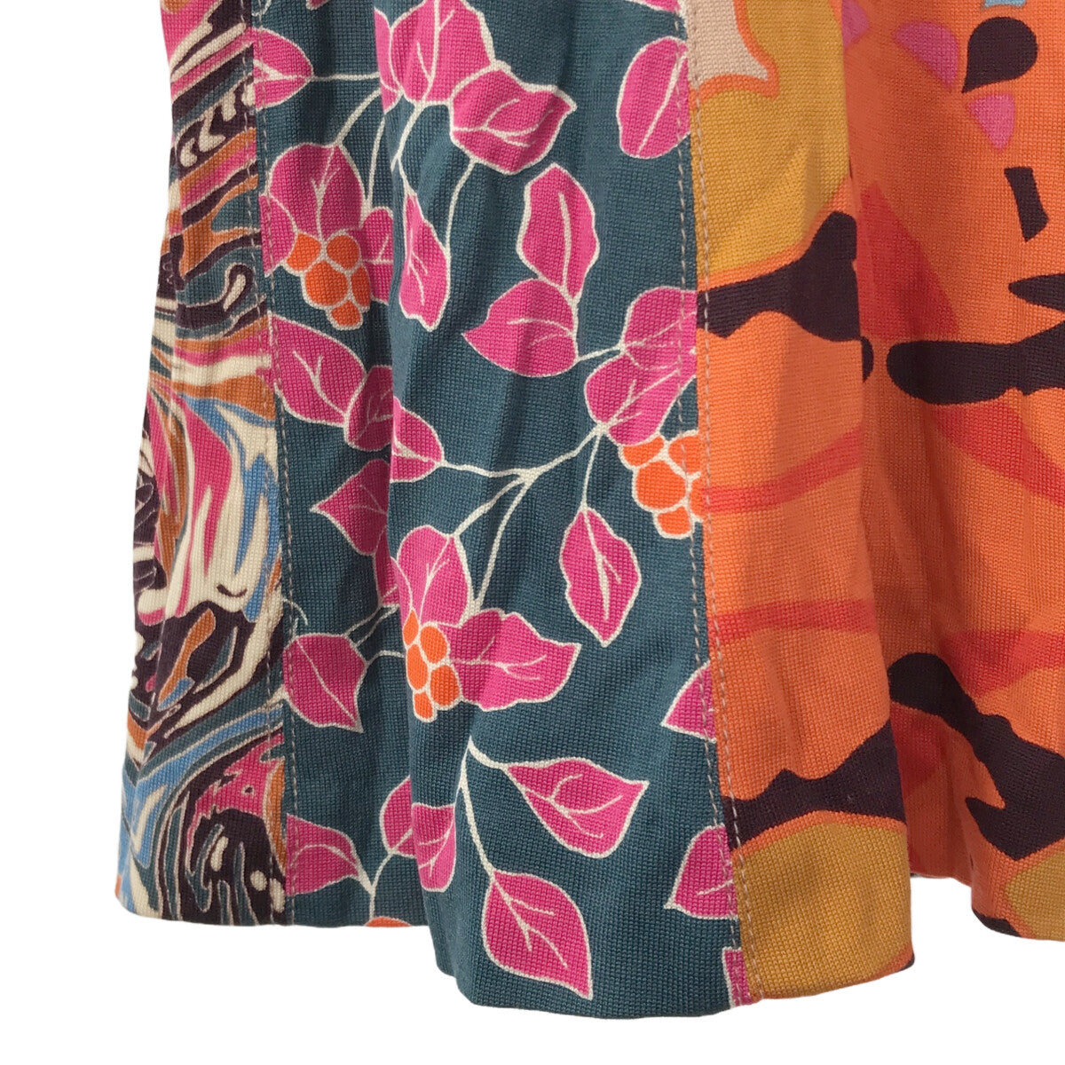 DIANE VON FURSTENBERG / ダイアンフォンファステンバーグ | 半袖 総柄ガウン | 4 | レディース