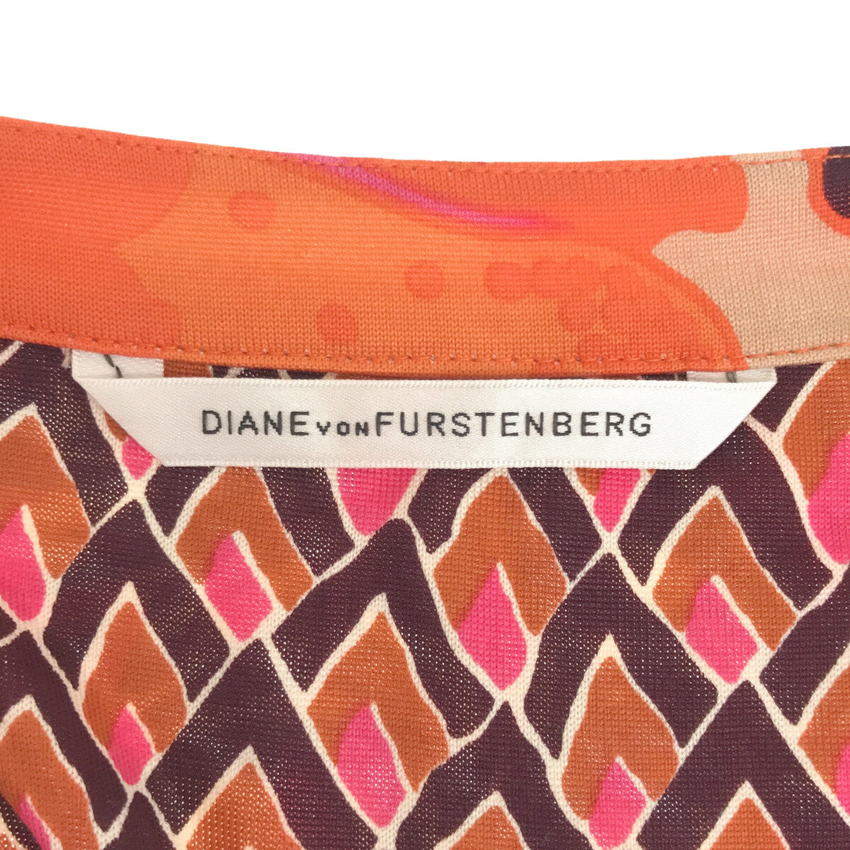 DIANE VON FURSTENBERG / ダイアンフォンファステンバーグ | 半袖 総柄ガウン | 4 | レディース
