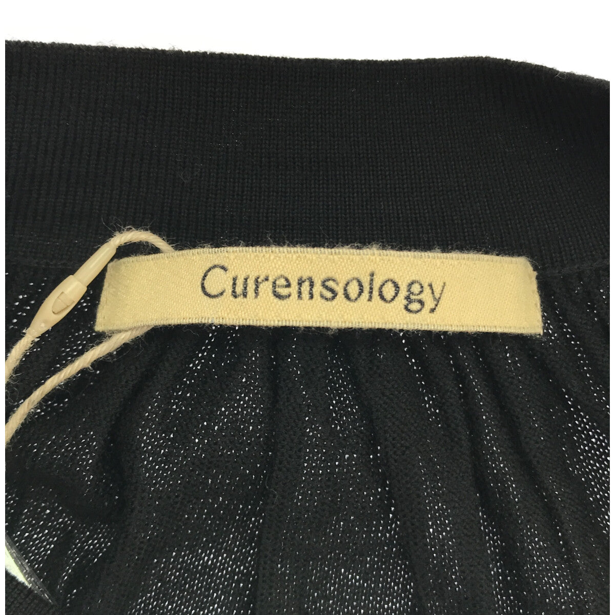 Curensology / カレンソロジー | Wロングギャザー ニットワンピース | F |