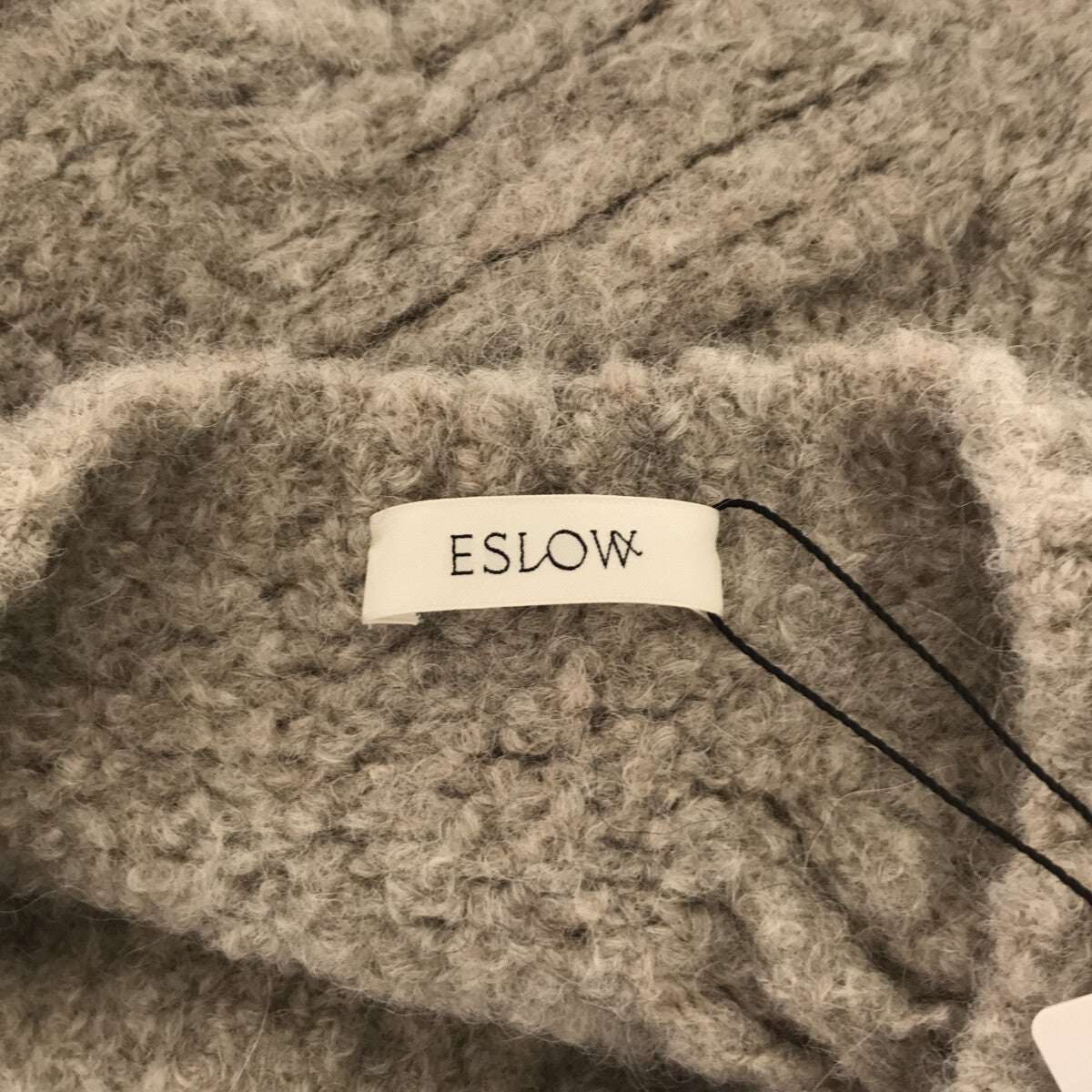ESLOW / エスロー | BIG CABLE SWEATER / アルパカ ウール ビッグ