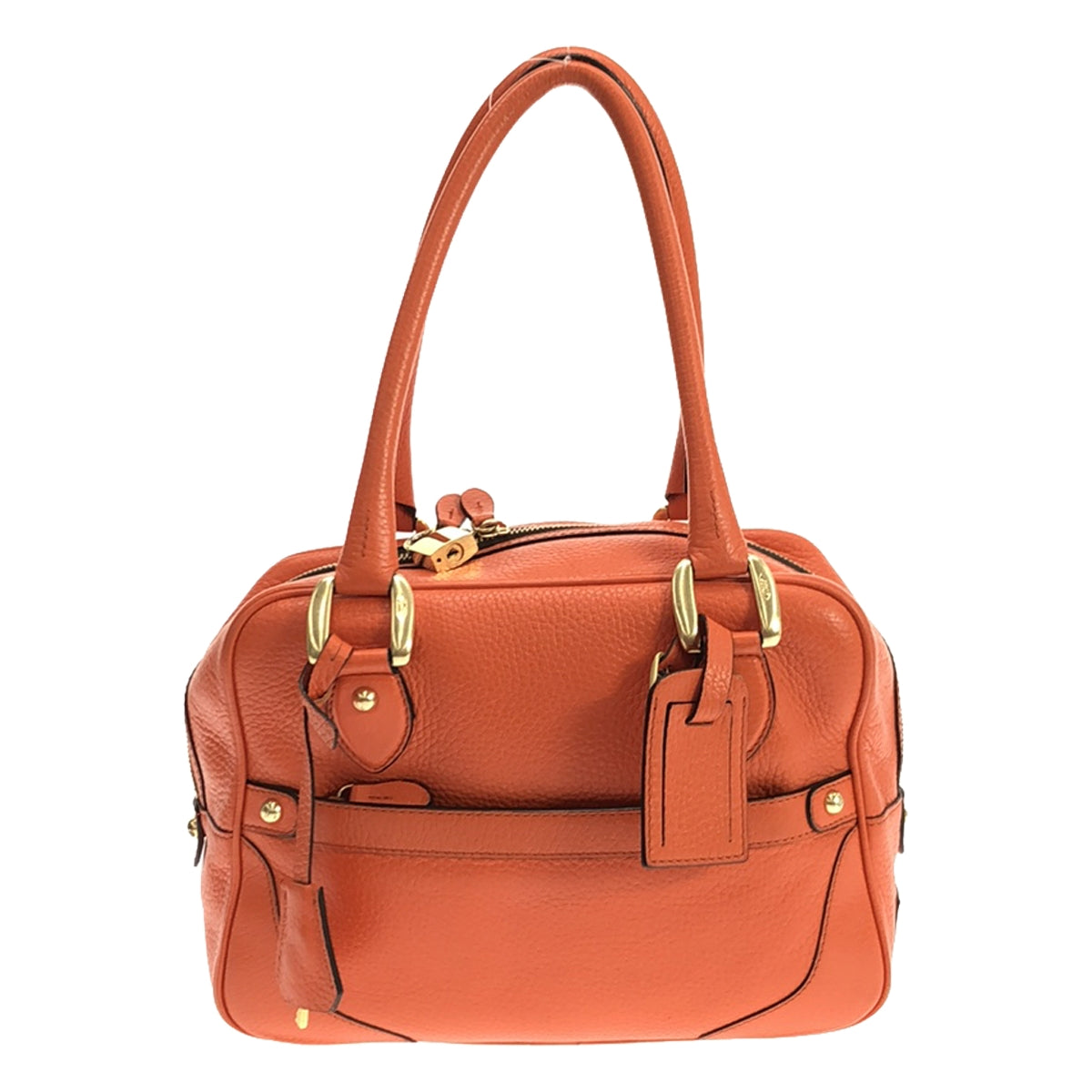 J&amp;M DAVIDSON / 제이앤엠 데이비슨 | MINI MIA 01200 가죽 핸드백 | 오렌지 | 여성