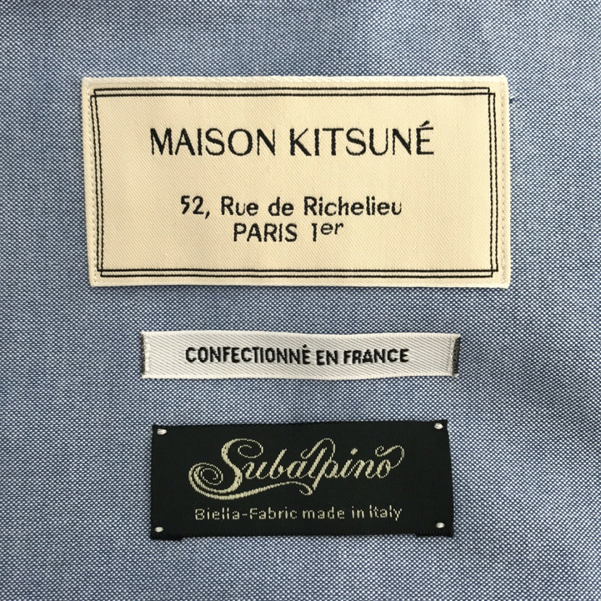 MAISON KITSUNE / メゾンキツネ | Subalpino / スバルピーノ 3B テーラードジャケット | 44 | サックス | メンズ