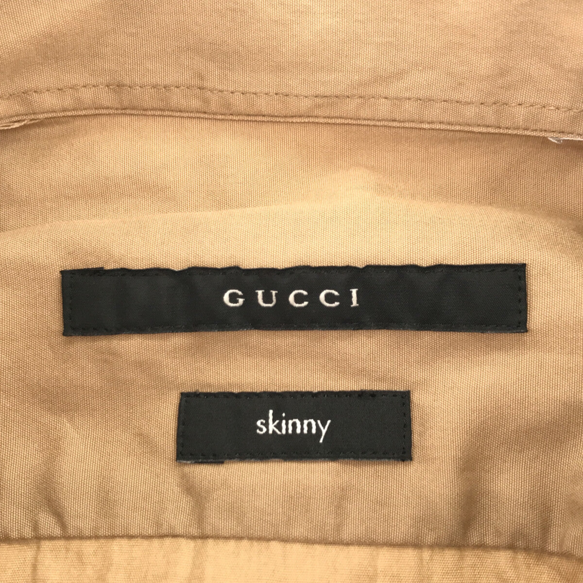 GUCCI / グッチ | skinny ドレスシャツ | 40 | ベージュ | メンズ – KLD