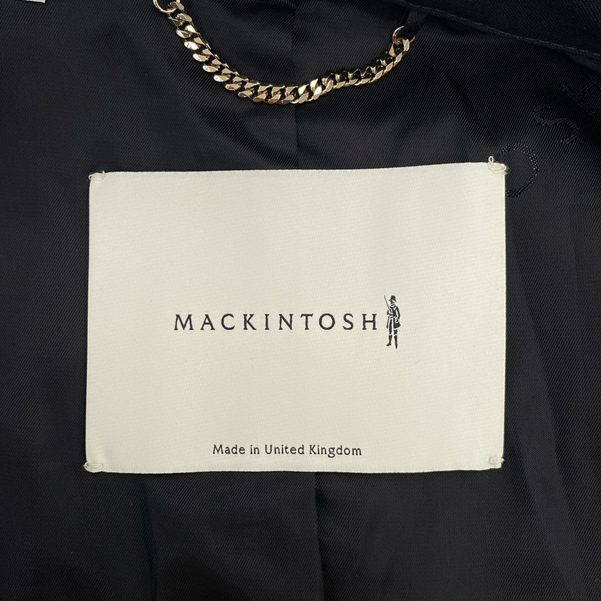[狀況良好] MACKINTOSH | Loro Piana 羊毛馬甲大衣 |尺寸 6 |黑色 |女性的