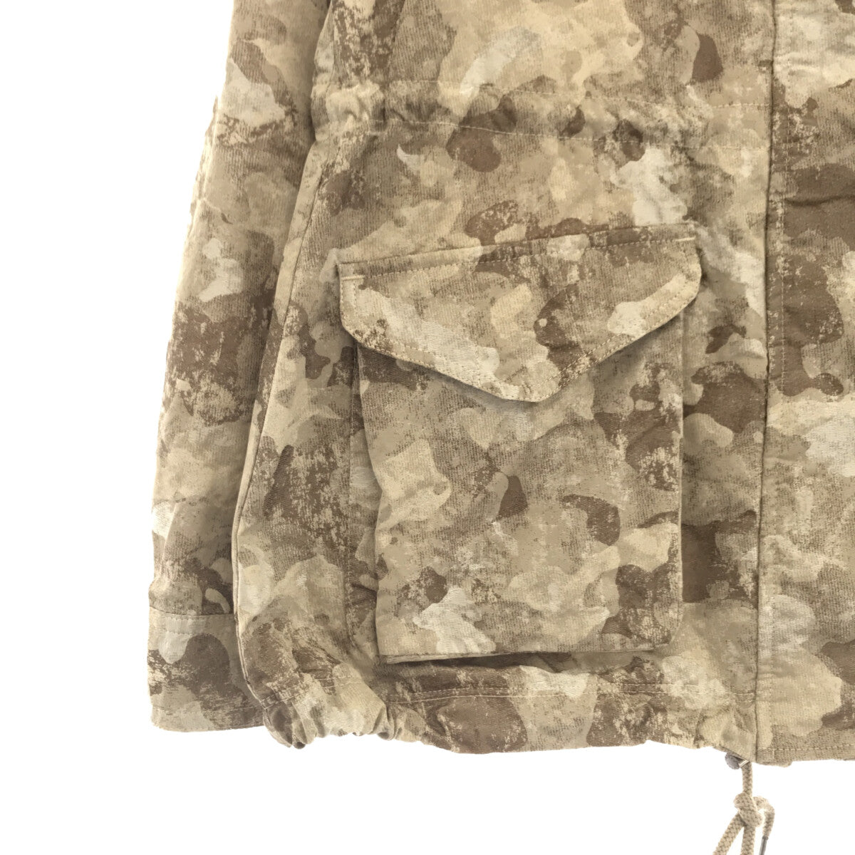 [狀況良好] TATRAS |迷彩提花連帽外套 | 1 |米色 |女性的