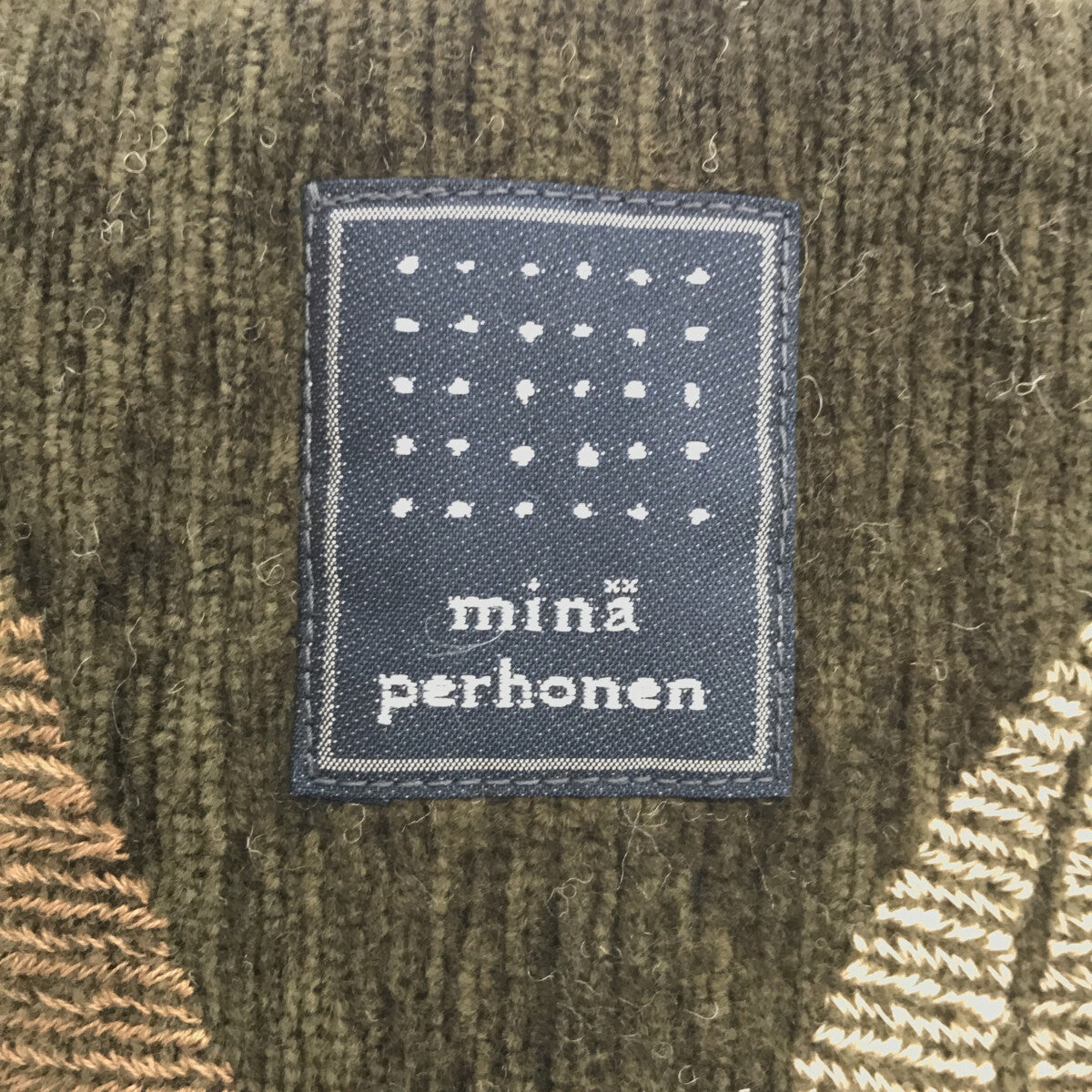 mina perhonen / ミナペルホネン | happa / 総裏地 刺繍 ハンドトート