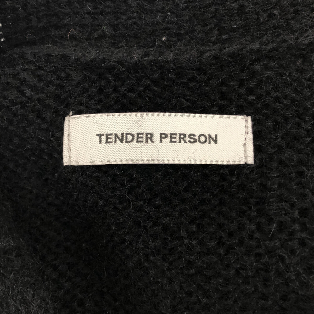 TENDER PERSON / テンダーパーソン | 2023AW | HEM CUT MOHAIR CARDIGAN ヘムカット モヘア  カーディガン |