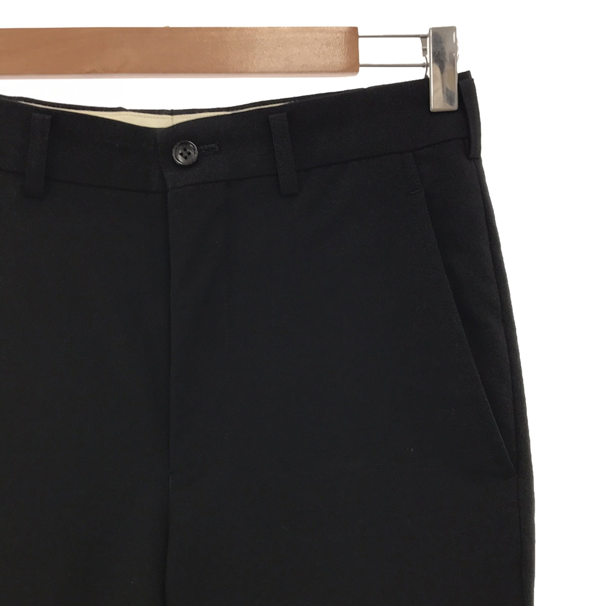 【美品】  COMME des GARCONS / コムデギャルソン | AD2016 | ウール スラックスパンツ | XS | ブラック | レディース