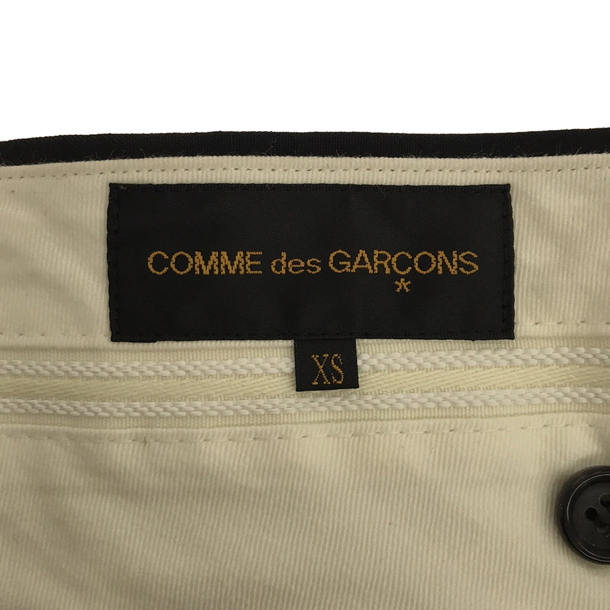 【미품】 COMME des GARCONS / 콤데 갤슨 | AD2016 | 울 슬랙스 팬츠 | XS | 블랙 | 여성