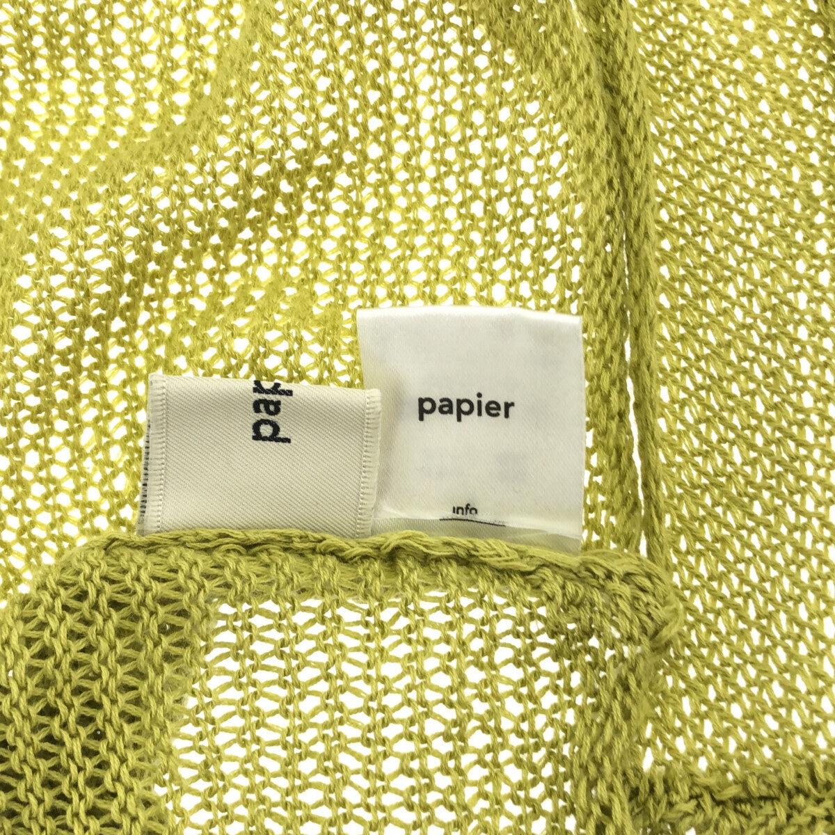 papier / パピエ | One arm linnen knit ニット | – KLD