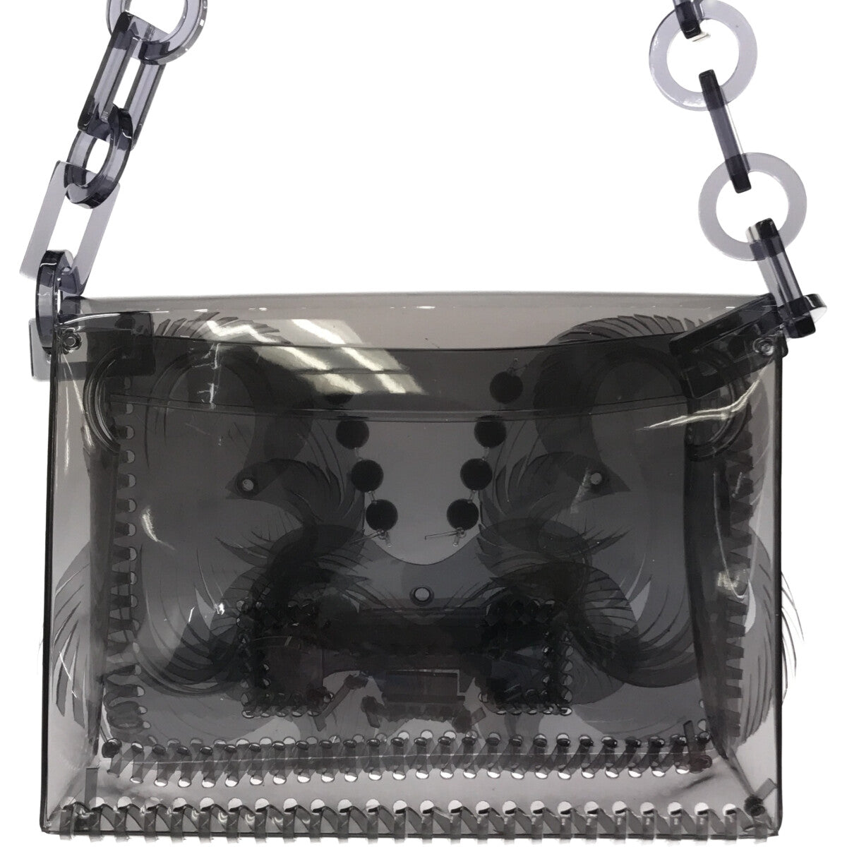 Transparent chain bag hot sale