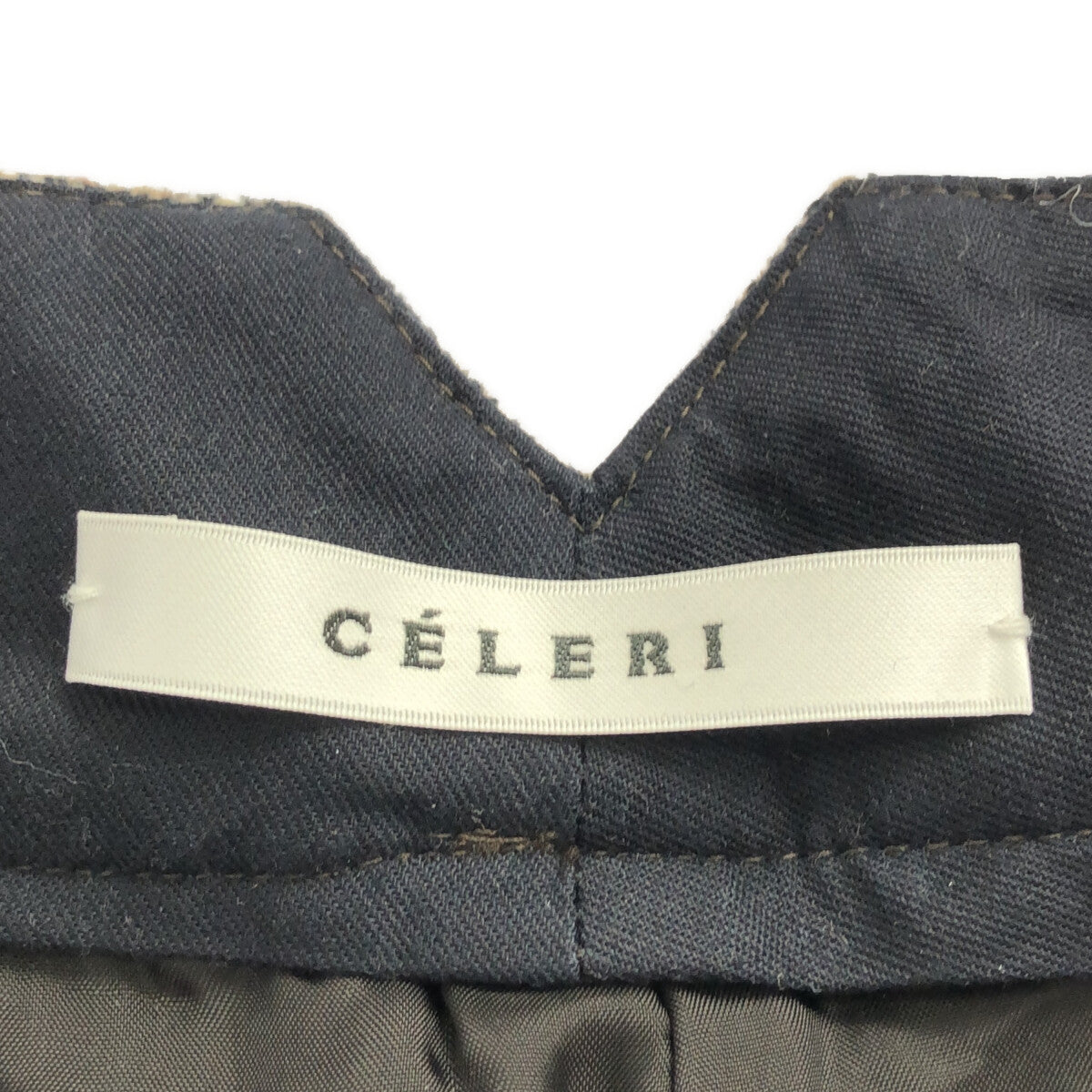 CELERI / セルリ | Deuxieme Classe取扱い ツイードフレアパンツ | 36 | ブラウン | レディース