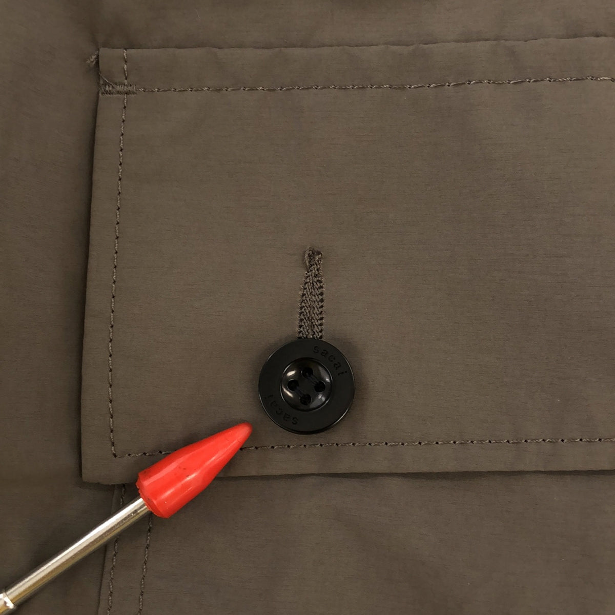 sacai / サカイ | 2023AW | Matte Taffeta Pants / ベルテッド カーゴ パンツ | 0 | グレー系 | メンズ
