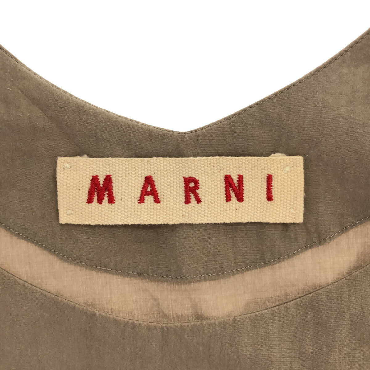 MARNI / マルニ | バイカラー ノースリーブワンピース | 40 |