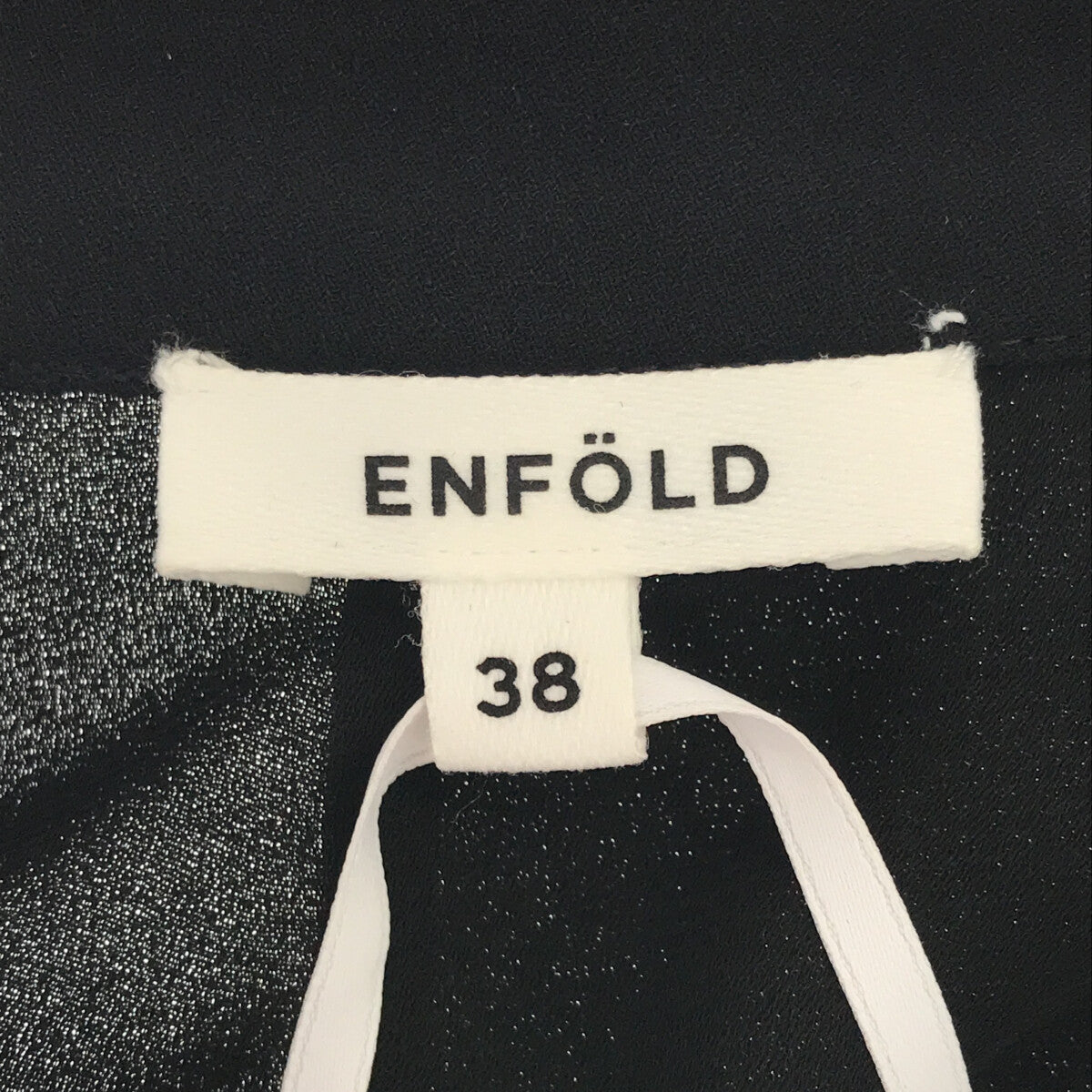 【新品】  ENFOLD / エンフォルド | PEジョーゼット アシンメタックTANK TOP ブラウス | 38 | ブラック | レディース