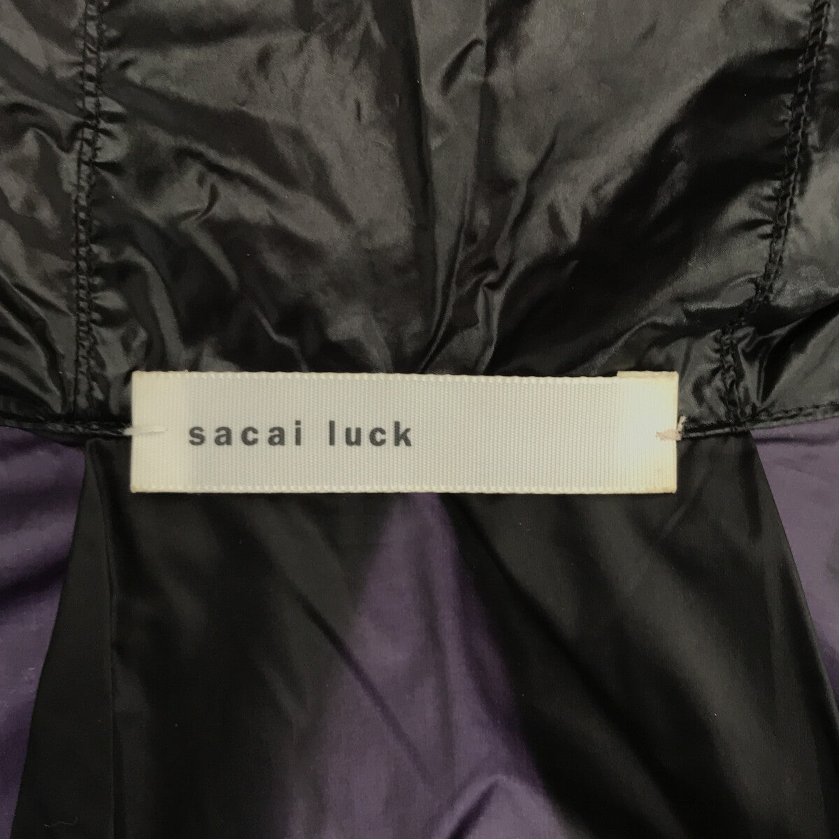 sacai luck / サカイラック | ナイロン バックフレア ブルゾン 