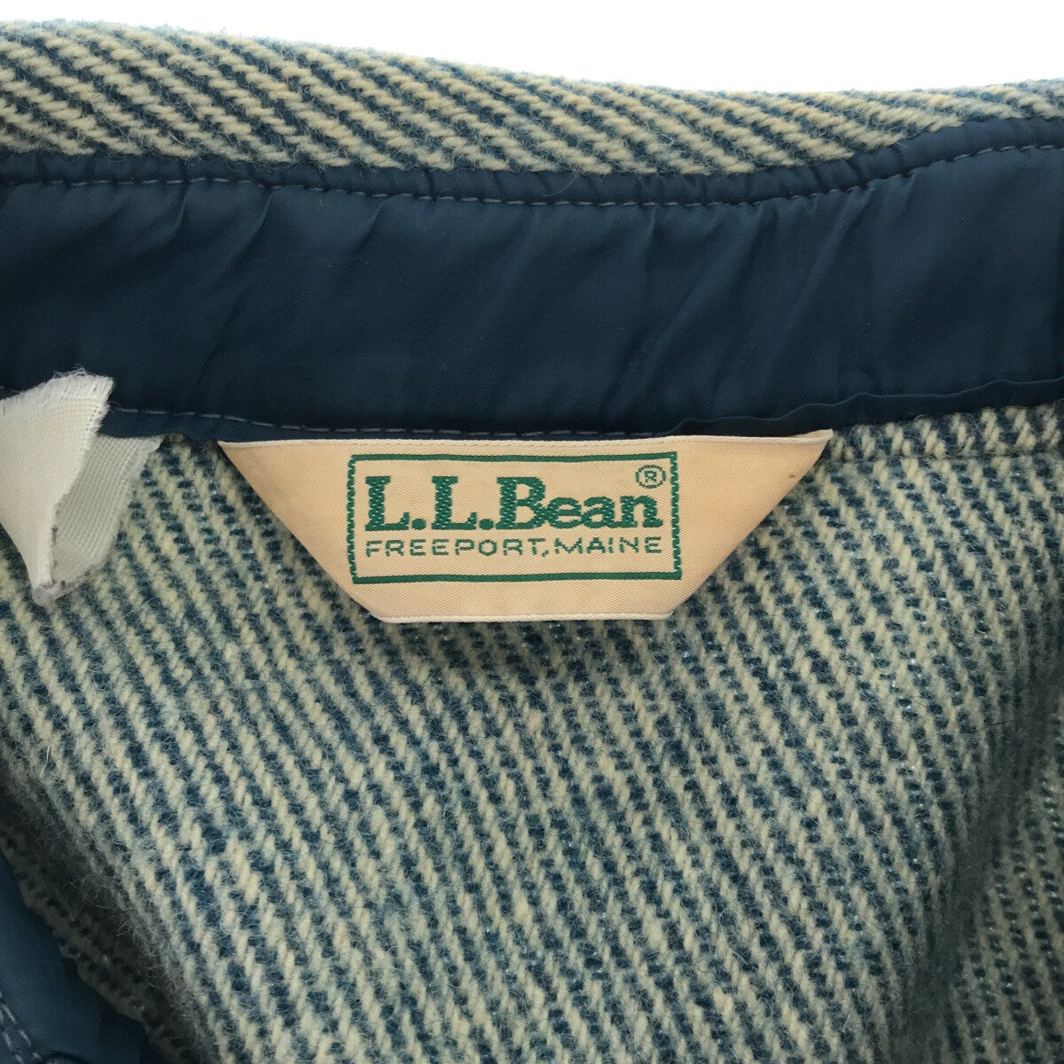 L.L.BEAN / エルエルビーン | 70s～ ヴィンテージ ウール ツイード シャツ ジャケット | ブルー | メンズ
