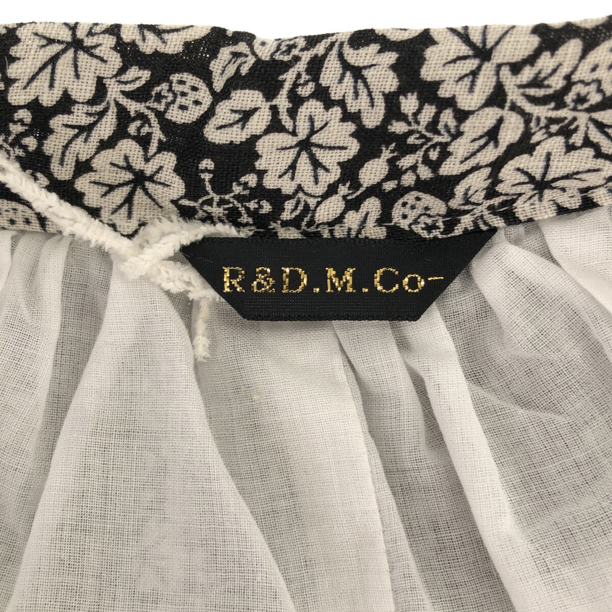 R&D.M.Co / オールドマンズテーラー | 総裏地 リトルワイルドベリーリネンギャザースカート | F |