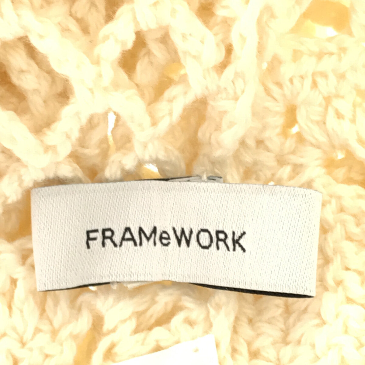 【美品】  Framework / フレームワーク | 2022AW | クロシェシャツジャケット | F | ホワイト | レディースレディース